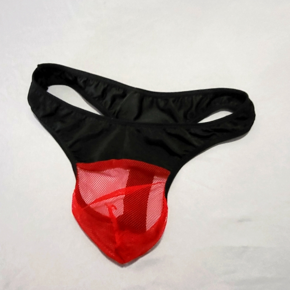 men's mesh thong